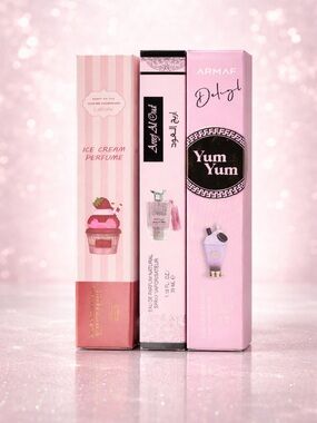 Lattafa Ice Cream Perfume + Areej Al Oud + Armaf Yum Yum Perfume Bundle 3pc